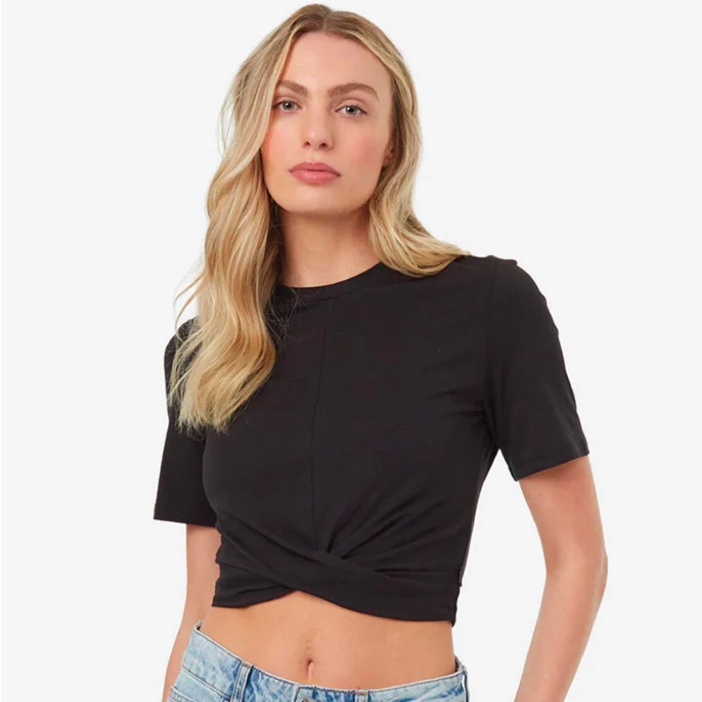 TOPSHOP Tie Front Tee